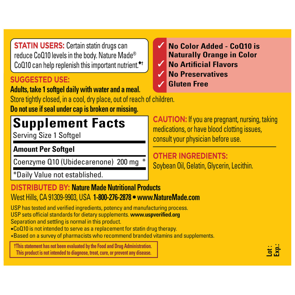 Nature Made CoQ10 Softgels, 100% Authentic, available in India at Curat Cart. Supports heart health and energy production.