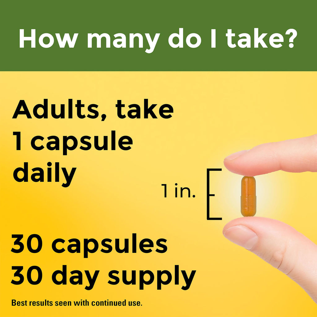 Nature Made Turmeric Curcumin Supplement dosage guide highlights daily intake and 30-day supply. Perfect for daily wellness. Available at Curat Cart.