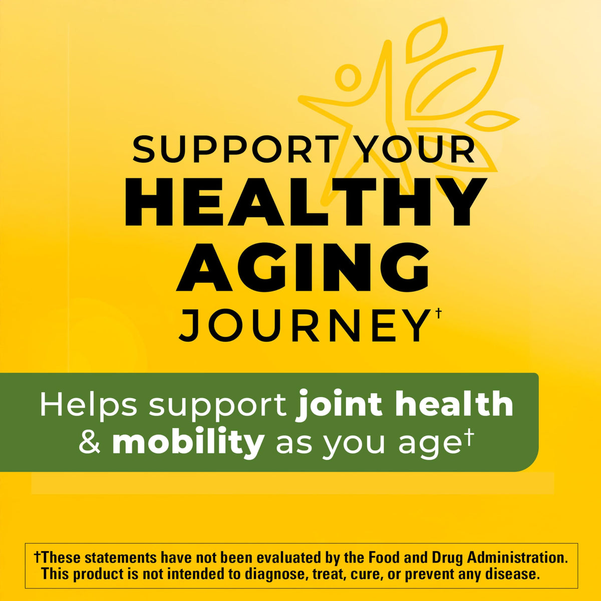 Nature Made Turmeric Curcumin Supplement, specially curated by Curat Cart, supports joint health and mobility for healthy aging.