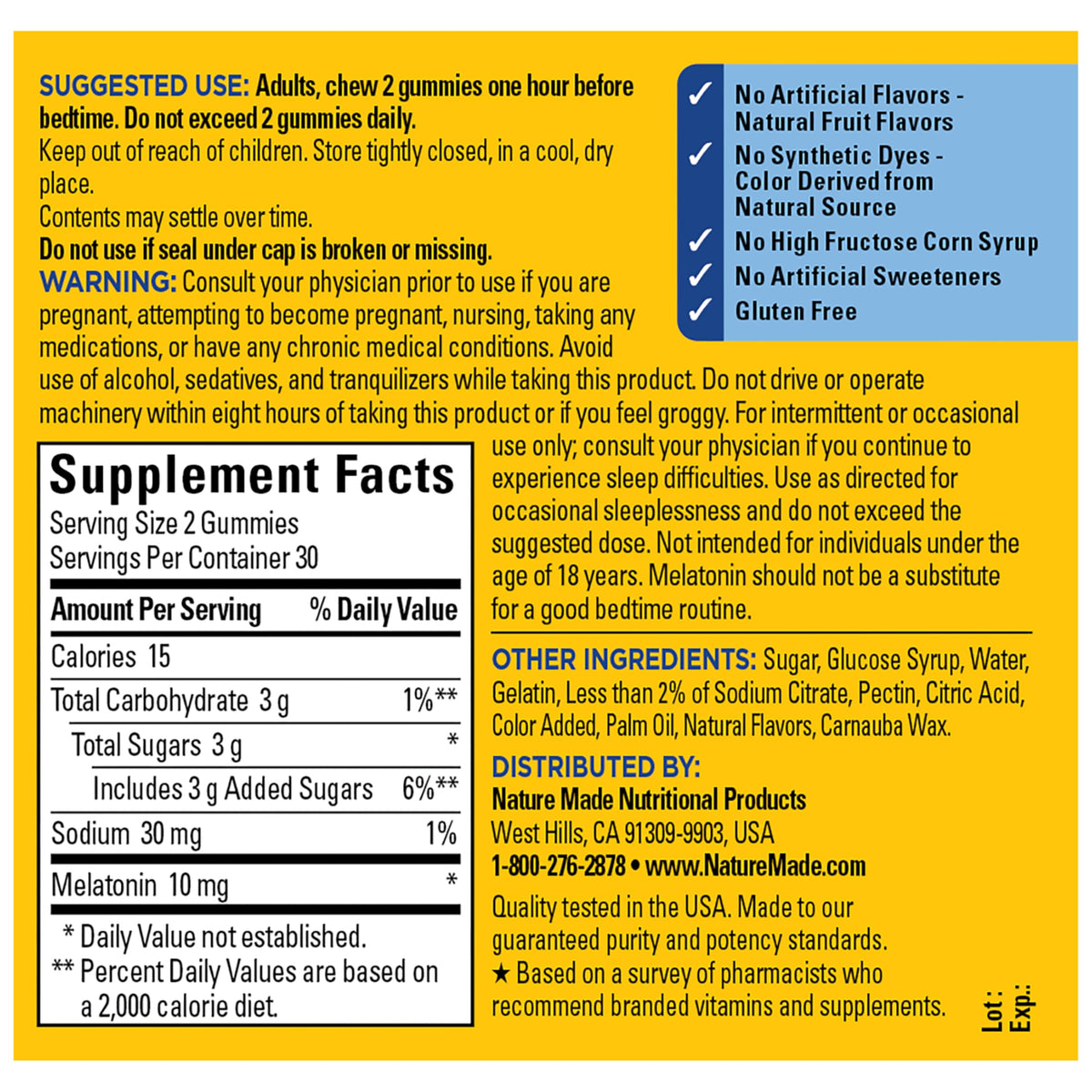 Nature Made Melatonin Gummies for restful sleep, 100% Authentic and available in India at Curat Cart.