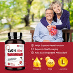 NATURE TARGET CoQ10 with PQQ L-Carnitine in official packaging, supports heart function and acts as an antioxidant. Available at Curat Cart.