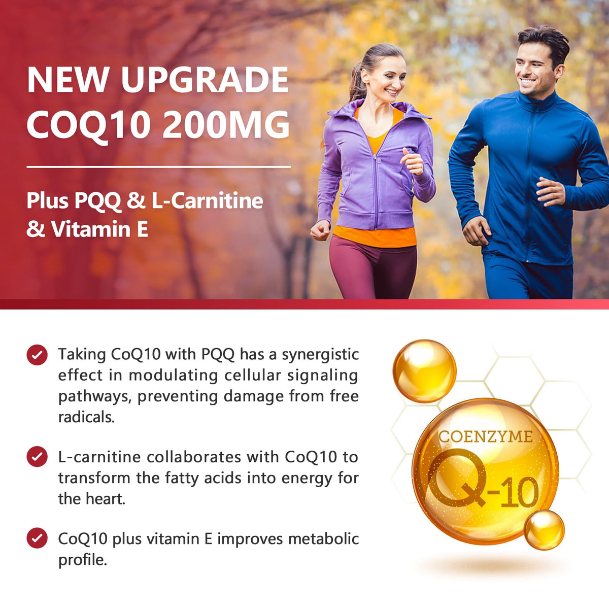NATURE TARGET CoQ10 with PQQ L-Carnitine, specially curated by Curat Cart for enhanced heart health and energy support.