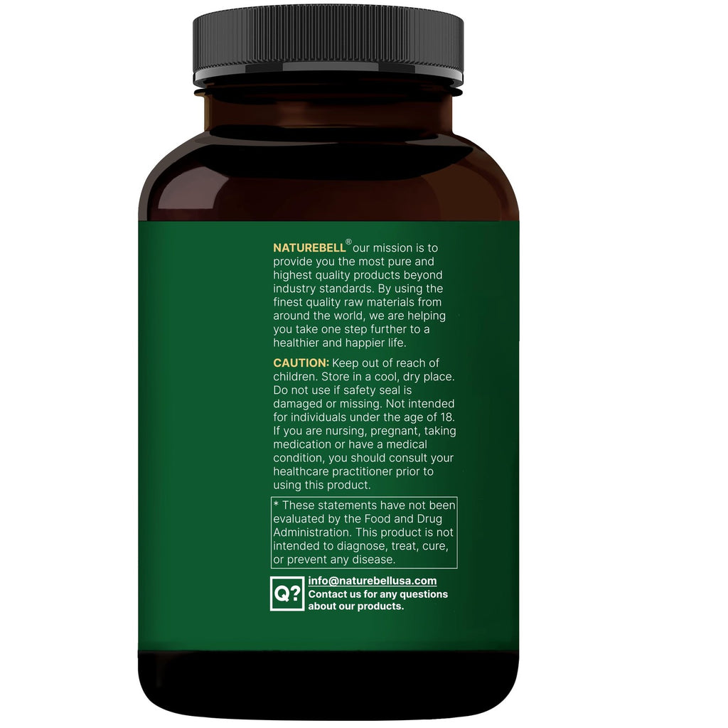 NatureBell Glutathione Supplement in high-quality packaging, promoting wellness. Available at Curat Cart for optimal health benefits.
