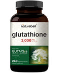 NatureBell Glutathione Supplement, premium imported 240 vegetarian capsules for enhanced wellness, available at Curat Cart.