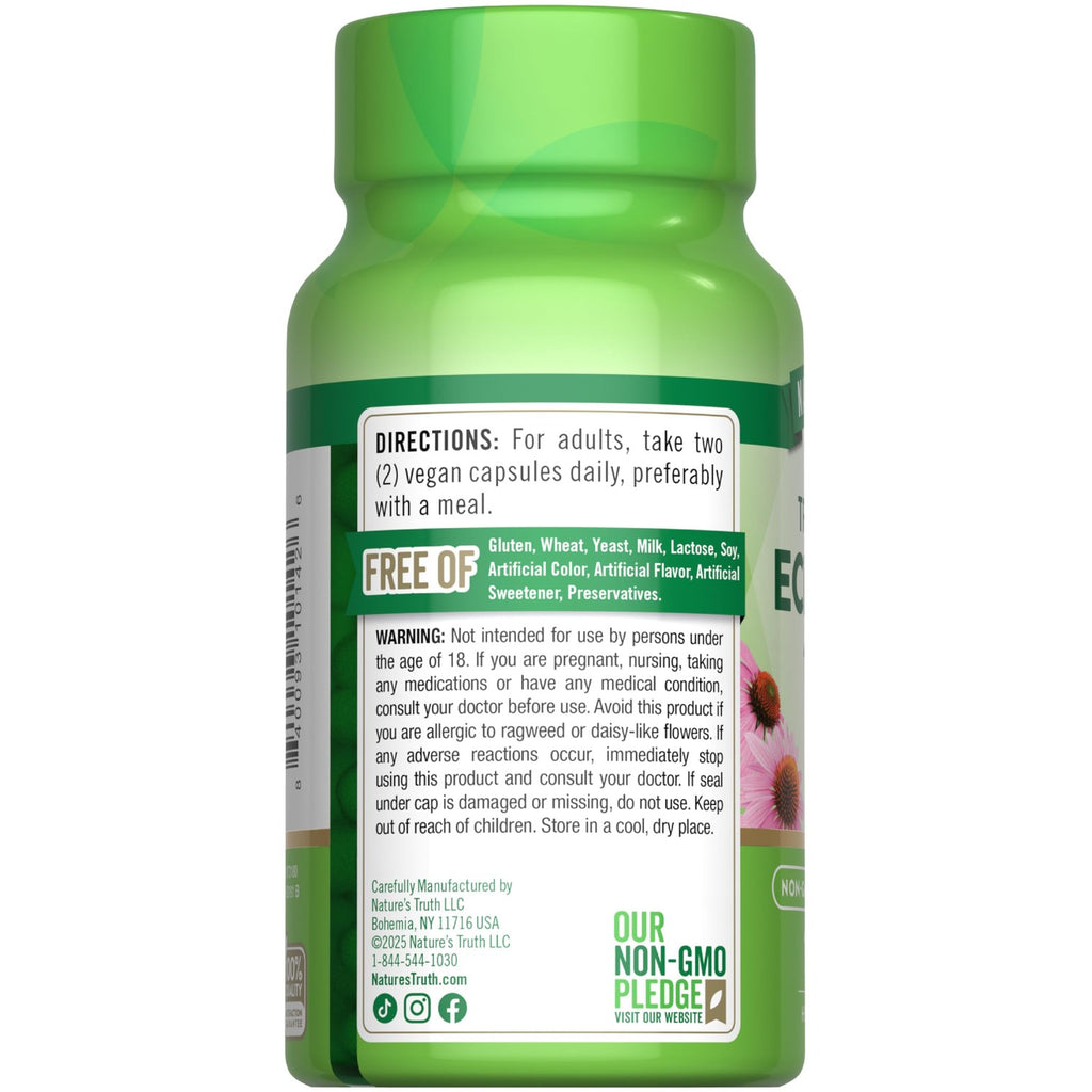 Discover Nature's Truth Echinacea Extract, 100% authentic and available in India at Curat Cart. Trust in quality for immune support.