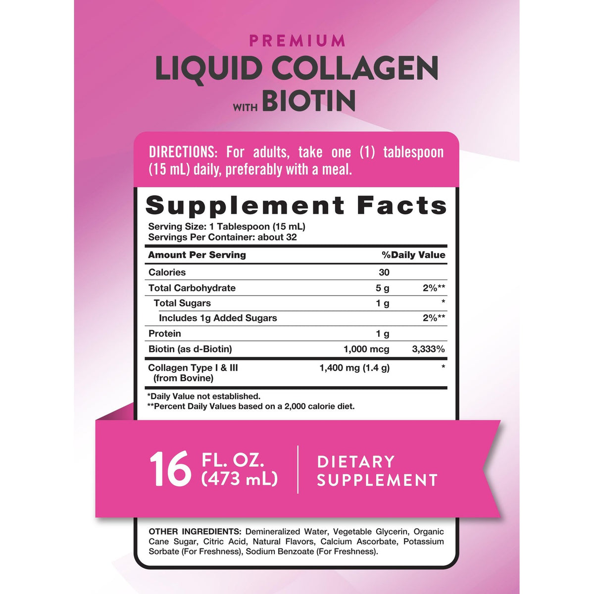 Nature's Truth Liquid Collagen with Biotin, 100% Authentic supplement available at Curat Cart for your wellness needs.