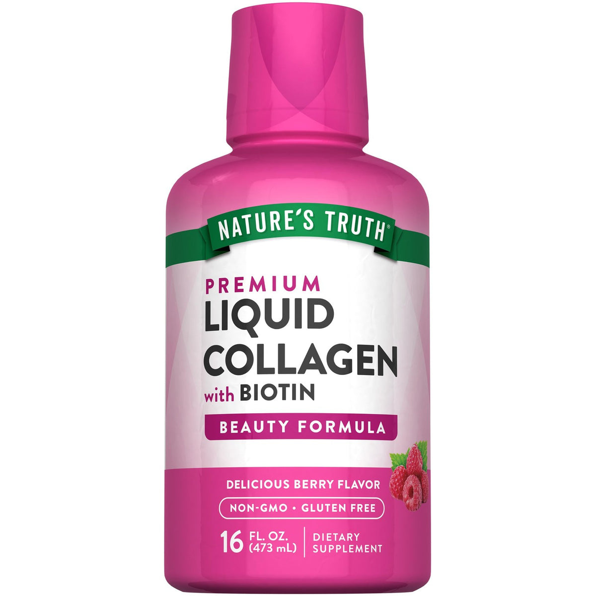 Discover Nature's Truth Premium Liquid Collagen with Biotin, a delicious berry flavor beauty formula. Available at Curat Cart.