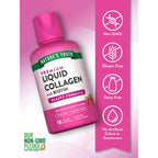 Nature's Truth Liquid Collagen with Biotin in official packaging, offering a delicious berry flavor. Available at Curat Cart.