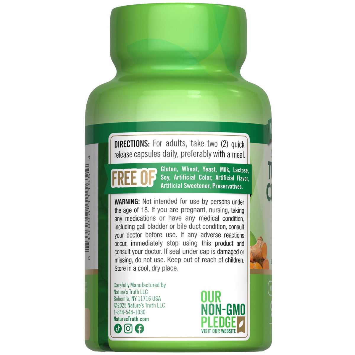 Nature's Truth Turmeric Curcumin Capsules, 100% Authentic and available in India at Curat Cart. Supports wellness with trusted ingredients.