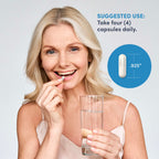 NeoCell Joint Complex Supplement being taken by a woman, highlighting 100% Authentic products available at Curat Cart in India.