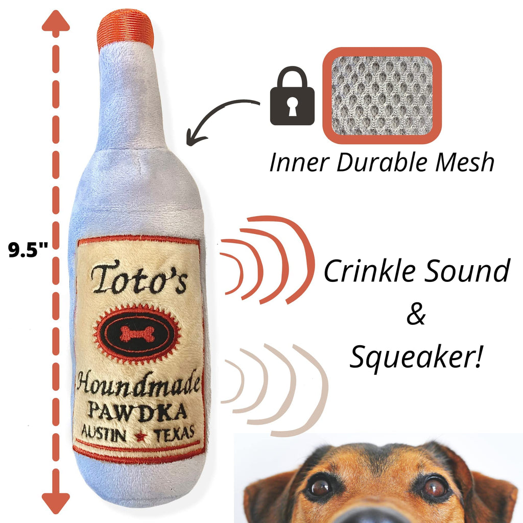 Nestpark Toto Plush Squeaky Toy features a high-quality finish with durable mesh, perfect for playful pups. Available at Curat Cart.