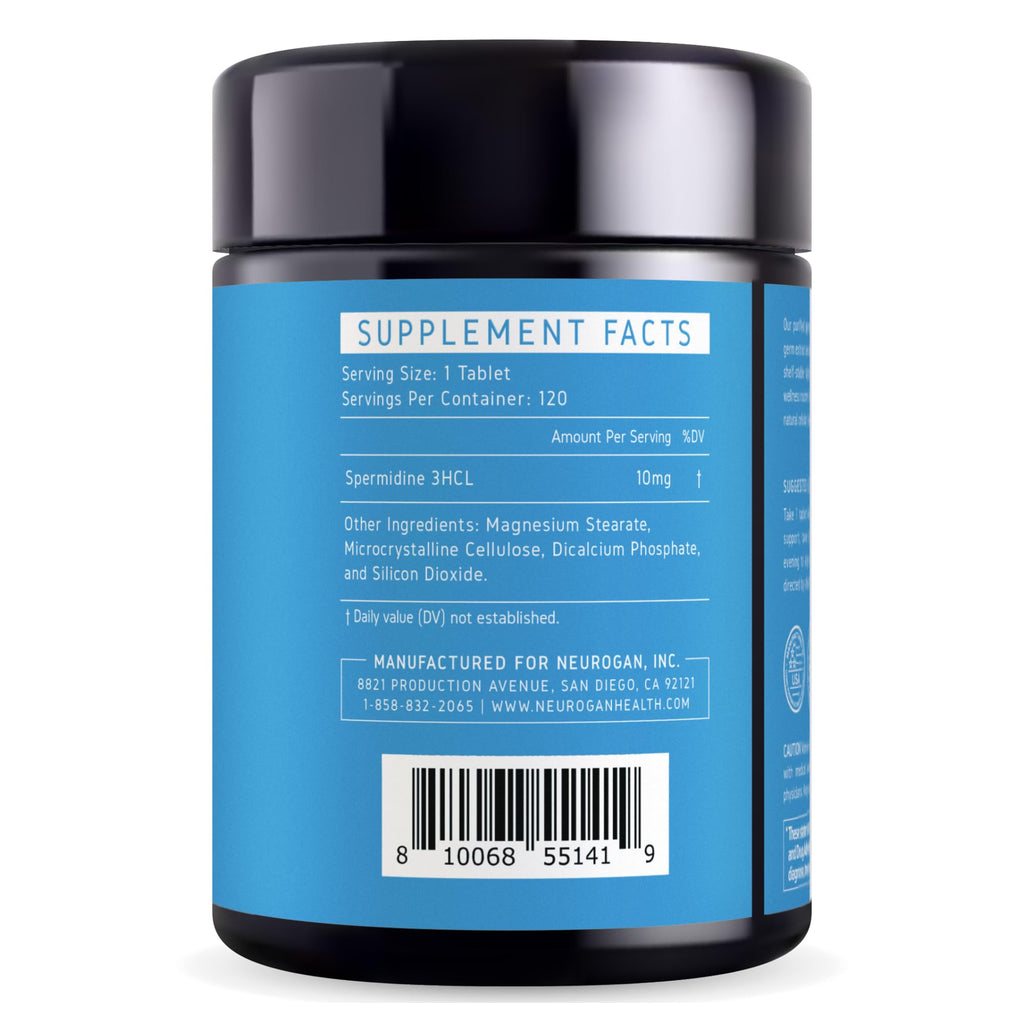 Neurogan Spermidine Supplement offers 100% authentic ingredients, available in India at Curat Cart for optimal health support.