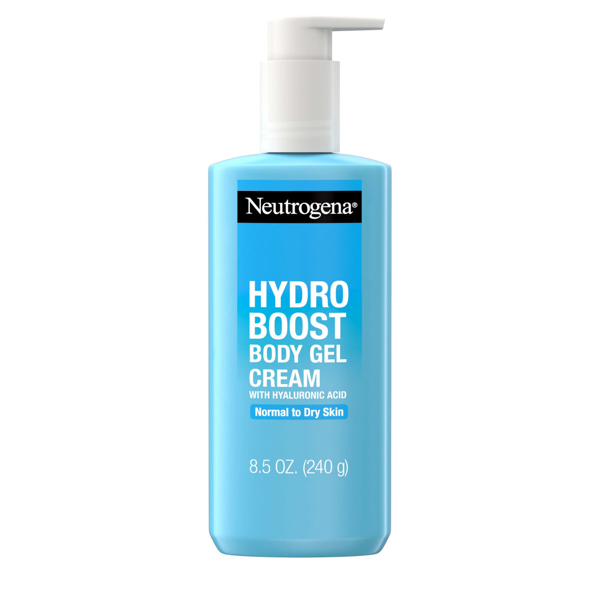 Neutrogena Hydro Boost Body Lotion, a premium imported gel cream with hyaluronic acid for normal to dry skin, available at Curat Cart.
