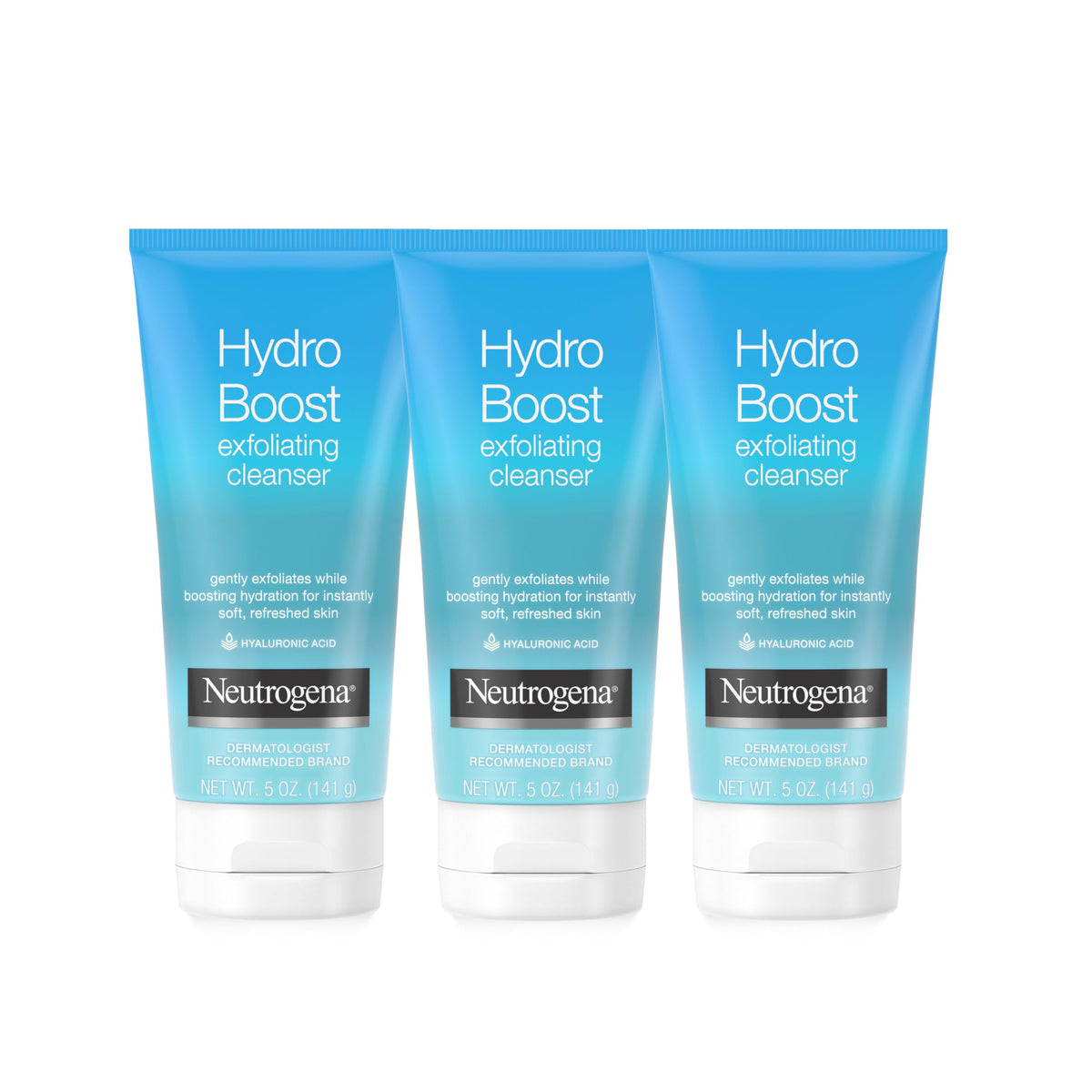 Neutrogena Hydro Boost Exfoliating Cleanser offers premium hydration and gentle exfoliation. A must-have from Curat Cart for refreshed skin.