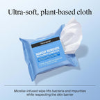 Neutrogena Makeup Remover Wipes - Front Packaging & Bottle View | buy 100% authentic product online in India via Curat Cart