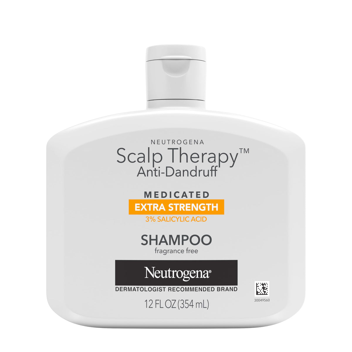 Neutrogena Scalp Therapy Shampoo, a premium import with 3% salicylic acid, available at Curat Cart for effective anti-dandruff care.