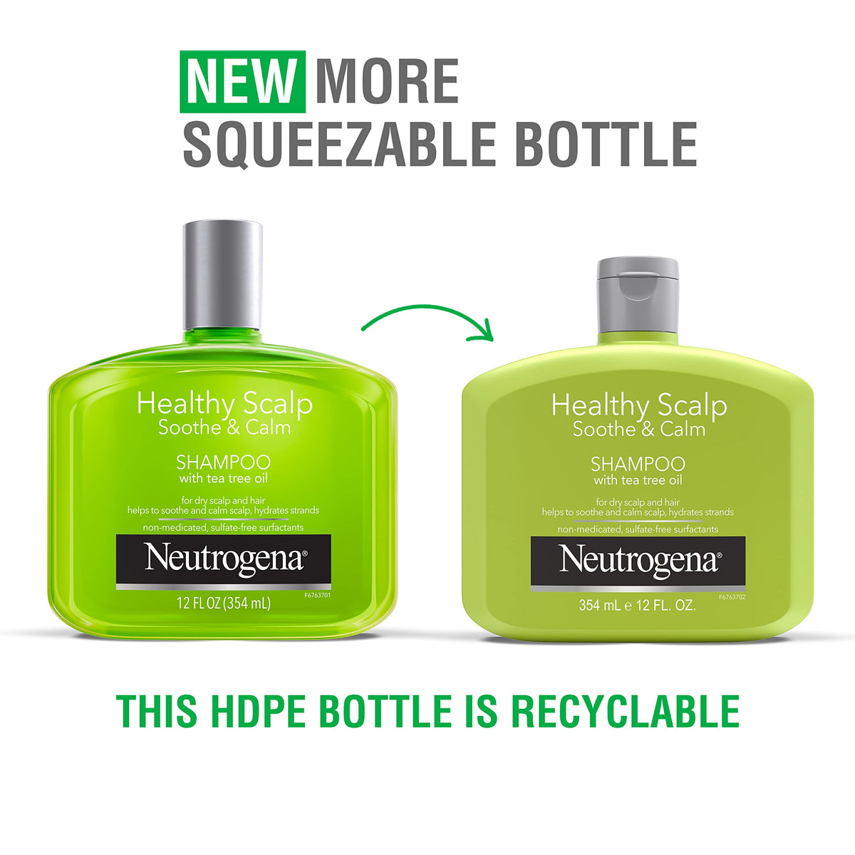 Discover Neutrogena's new, more squeezable shampoo bottle with tea tree oil. Available in India, order yours online today.