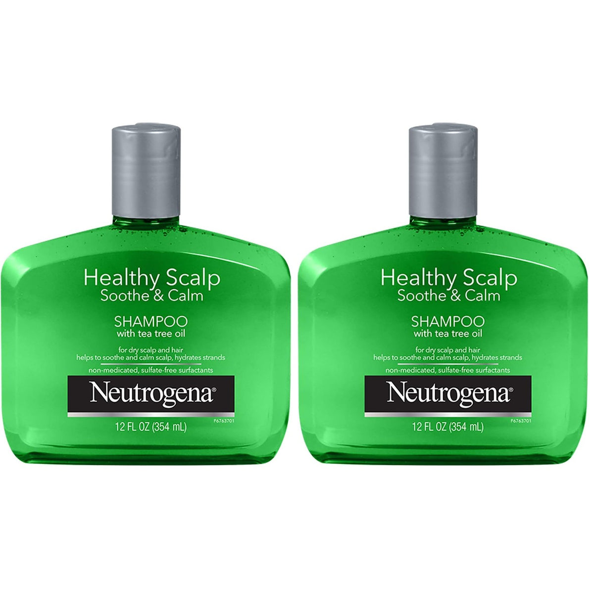 Premium imported Neutrogena Soothing Calming Shampoo, formulated with tea tree oil for a healthy scalp and soothing care.
