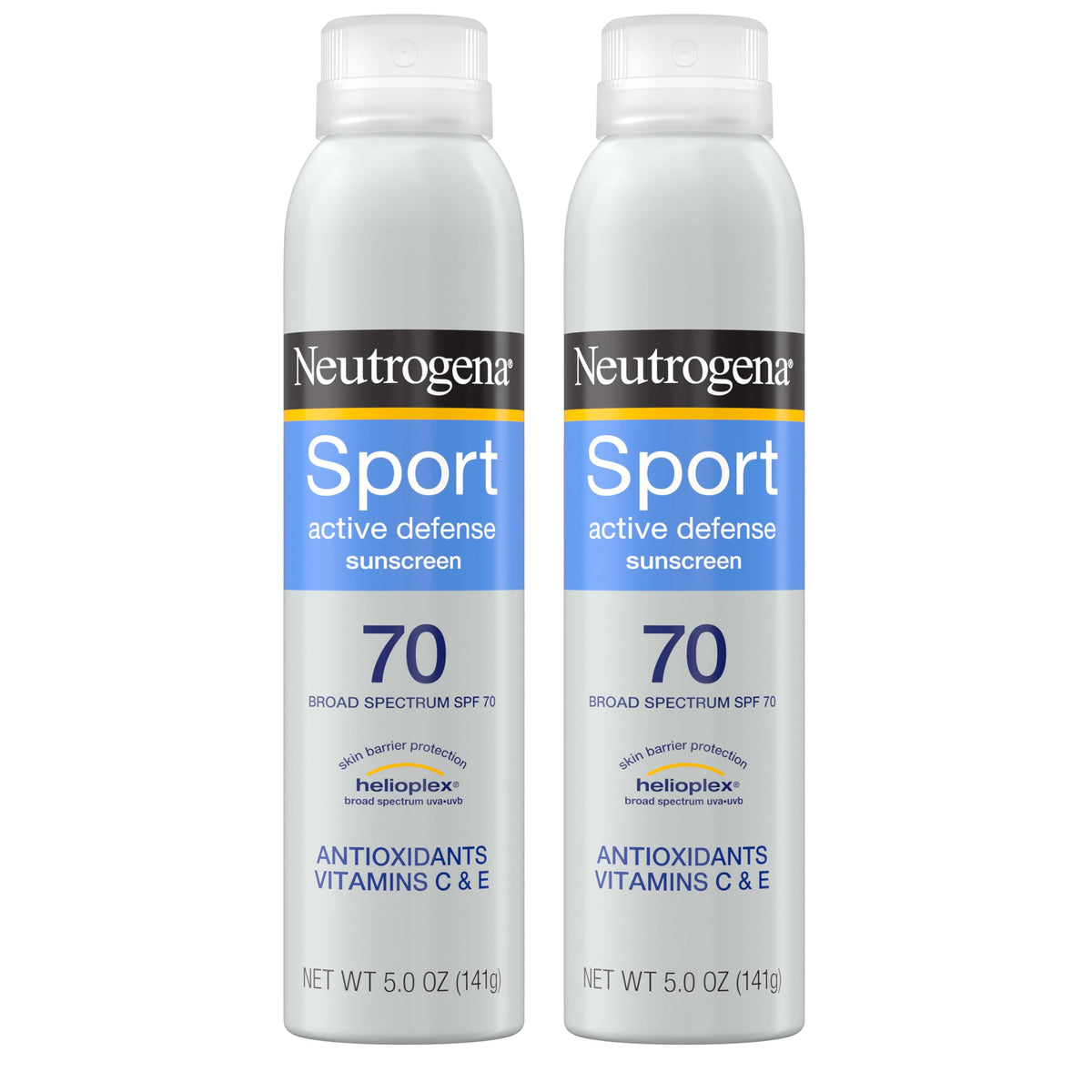 Premium imported Neutrogena Sport Face Sunscreen Lotion, SPF 70, broad spectrum with antioxidants for active defense.