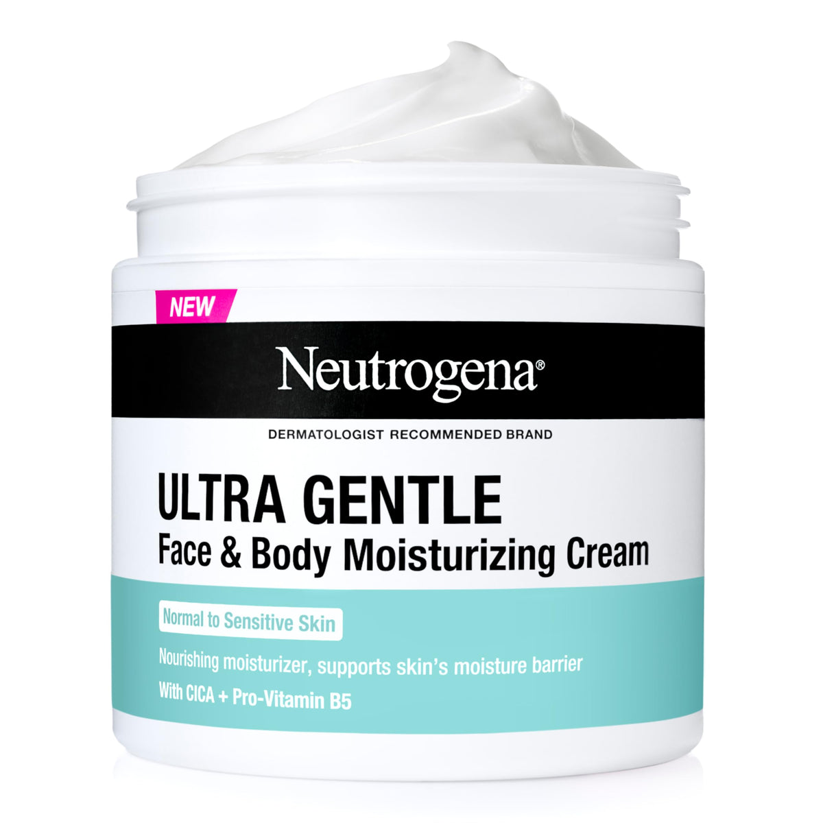 Discover Neutrogena Ultra Gentle Moisturizing Cream, an authentic product for sensitive skin, nourishing and hydrating.
