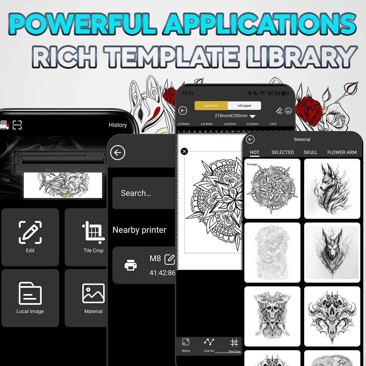 Explore the Tattoo Stencil Printer Wireless Kit with a rich template library and powerful applications. 100% Authentic, Available in India at Curat Cart.
