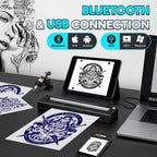 Experience premium imported Tattoo Stencil Printer Wireless Kit for effortless designs. Available at Curat Cart.
