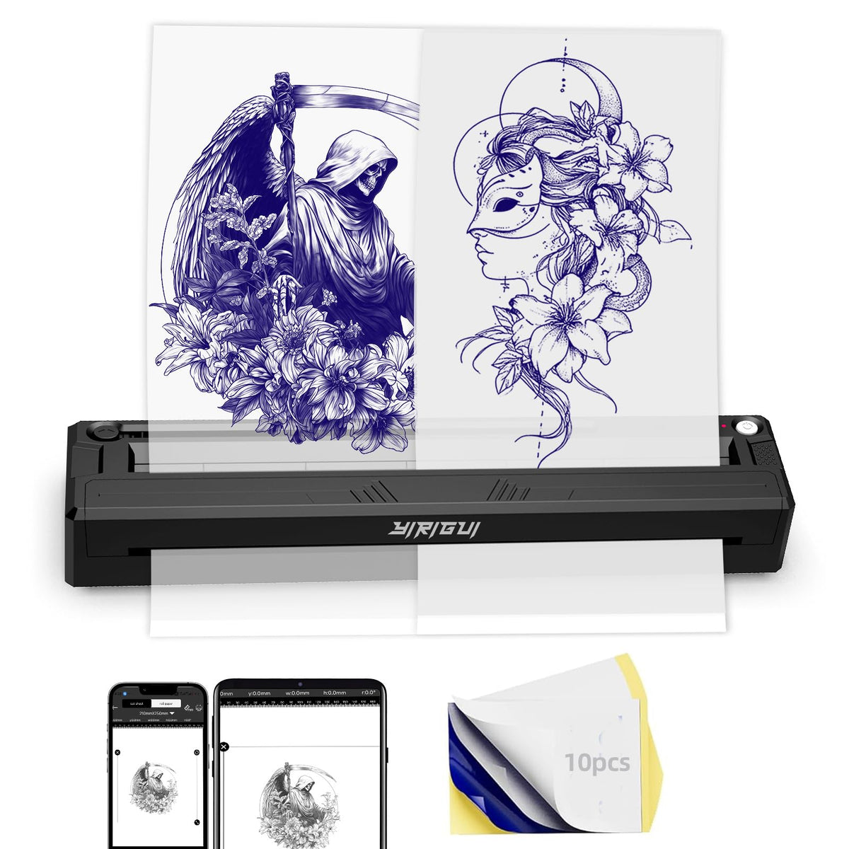Discover the premium imported Tattoo Stencil Printer Wireless Kit from Curat Cart, perfect for creating intricate designs effortlessly.