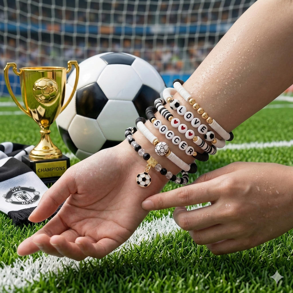 Stylish soccer bracelets for girls, 100% authentic and available in India at Curat Cart. Perfect for every young sports enthusiast.