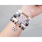 Stylish soccer bracelets for girls, 100% authentic and available in India at Curat Cart. Perfect for sports lovers.