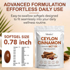 Discover Ninsiec Ceylon Cinnamon with MCT Oil, specially curated by Curat Cart for your daily wellness routine.