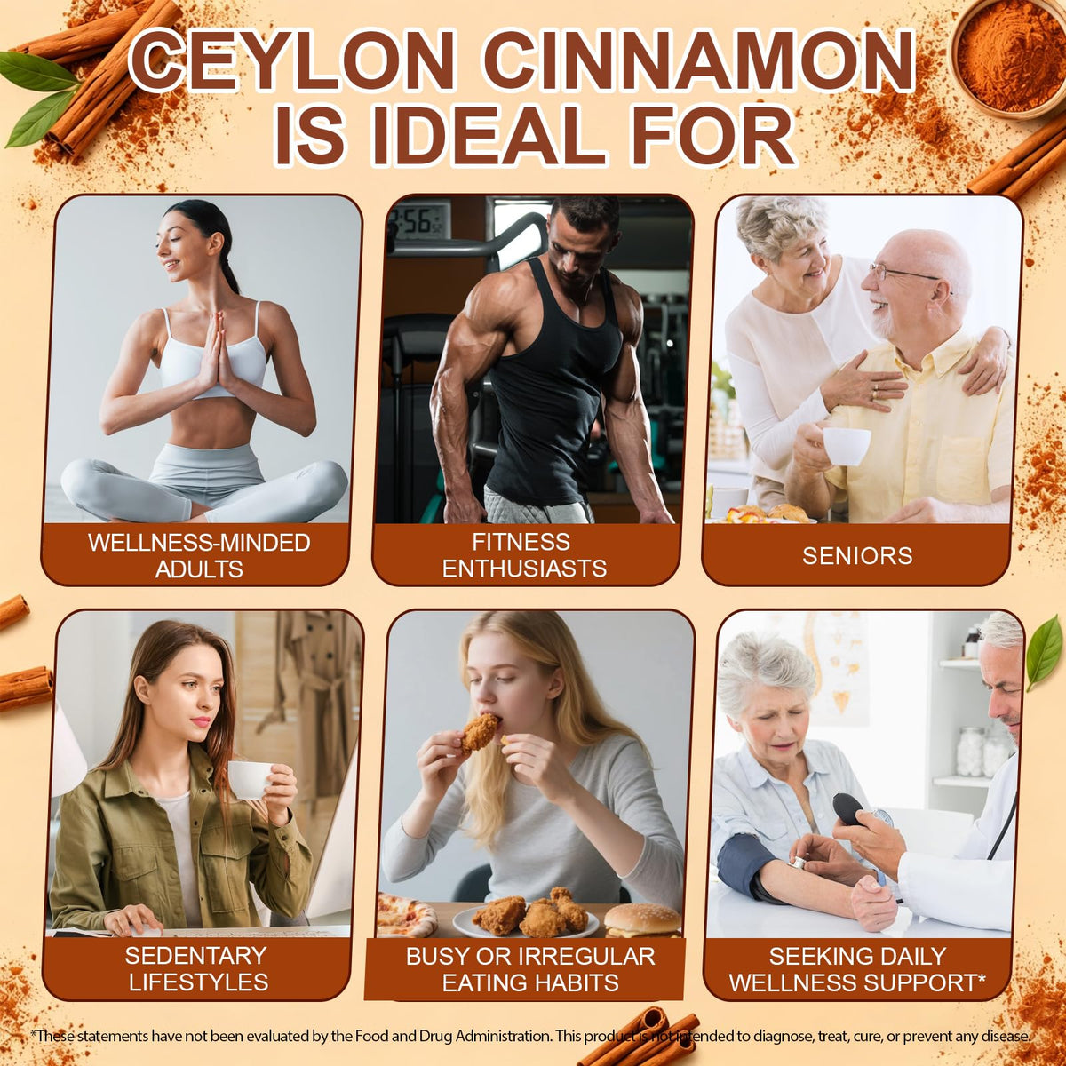 Ninsiec Ceylon Cinnamon with MCT Oil, 100% Authentic, available at Curat Cart for health-conscious consumers in India.