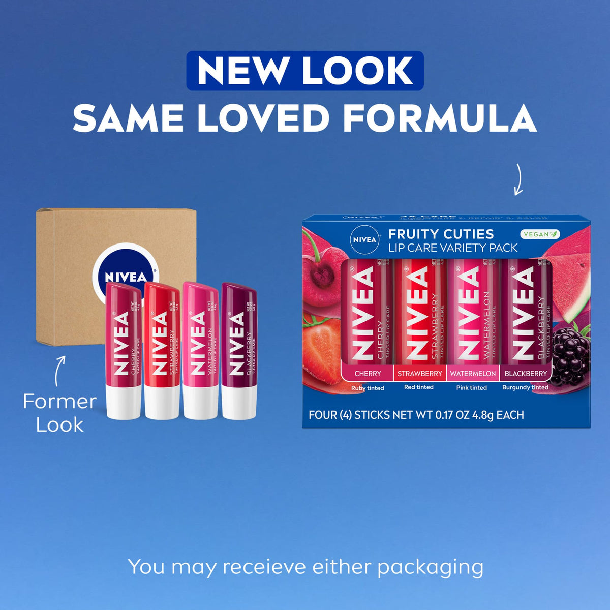 Discover NIVEA Fruity Cuties Lip Balm Variety Pack. Available in India, order online for vibrant lip care today.