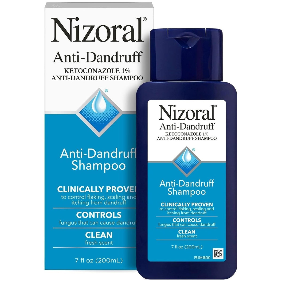 Nizoral Anti-Dandruff Shampoo, 100% genuine product, clinically proven to control dandruff and flaking.