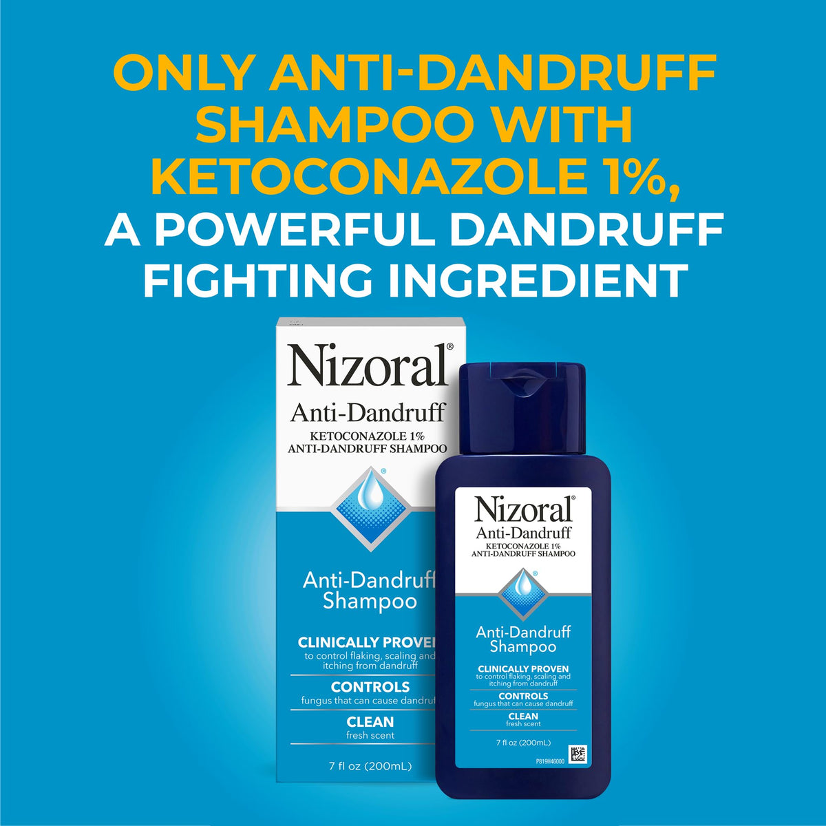 Order Nizoral Anti-Dandruff Shampoo with 1% Ketoconazole, clinically proven to fight dandruff. Available in India.