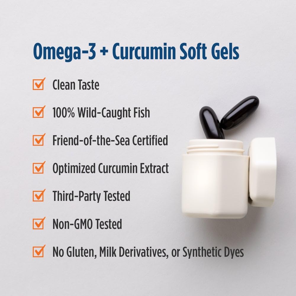 Discover Nordic Naturals Omega Curcumin soft gels, specially curated by Curat Cart for optimal health and wellness in India.