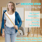 Nourislif Dressing Stick for Elderly enhances independence in dressing. 100% Authentic and available at Curat Cart in India.