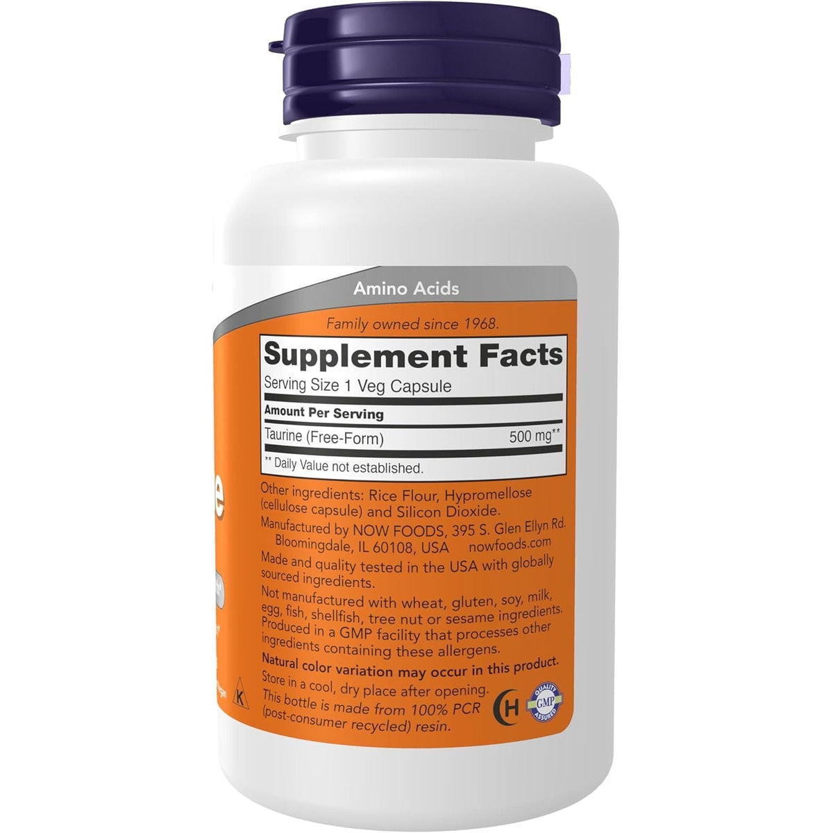 Order NOW Taurine 500 mg capsules online, available in India. Enhance your wellness today with quality nutrition.
