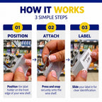 Discover NuBliss Wire Shelf Label Holders, specially curated by Curat Cart for easy product identification and organization.