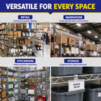 NuBliss Wire Shelf Label Holders enhance organization in retail, warehouse, stockroom, and storage. 100% Authentic, Available in India at Curat Cart.
