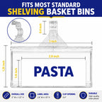 NuBliss Wire Shelf Label Holders, 100% Authentic, durable clear plastic, perfect for organizing in India. Available at Curat Cart.