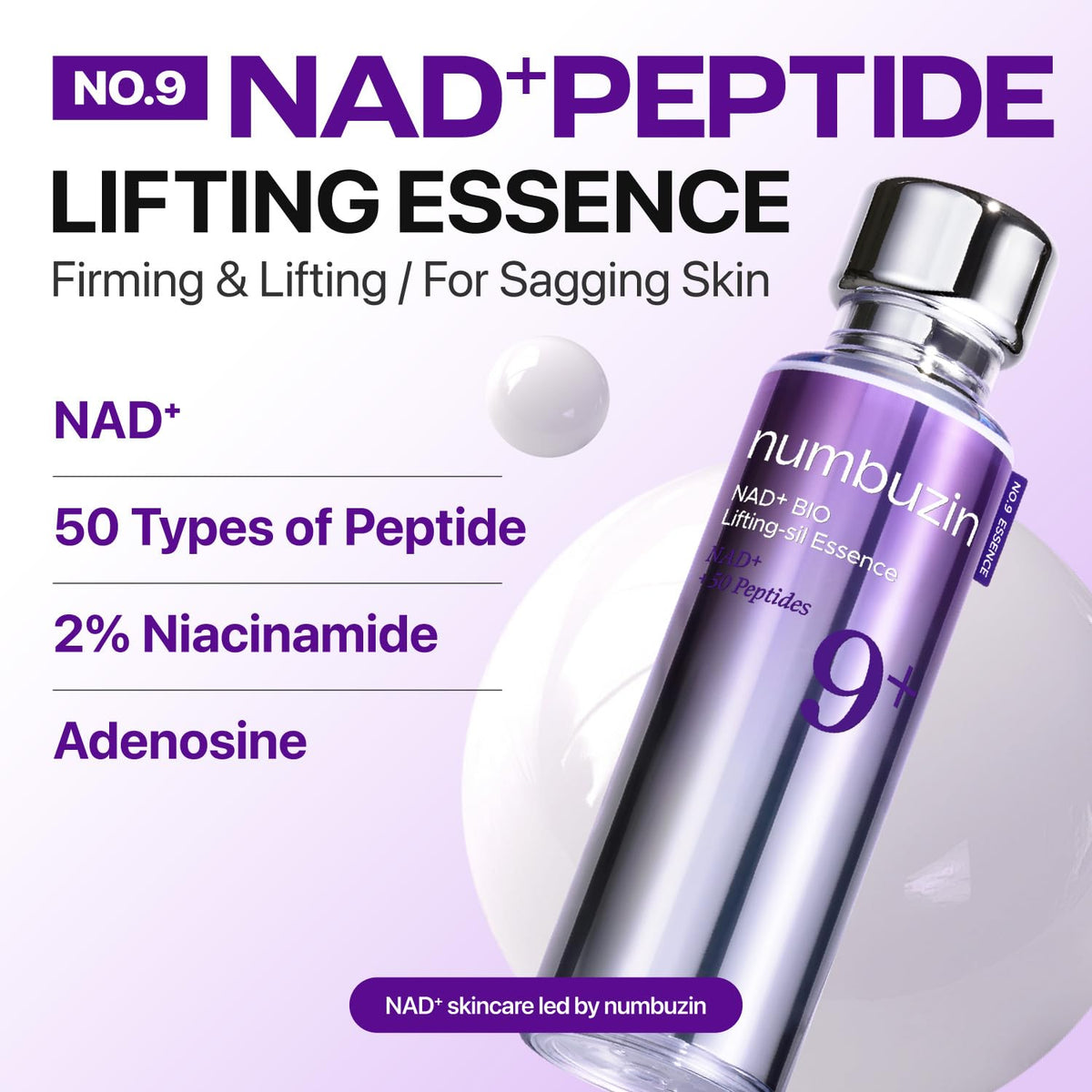 Discover Numbuzin No.9 NAD+ Peptide Serum for firm, lifted skin. Available in India, order online for radiant results.