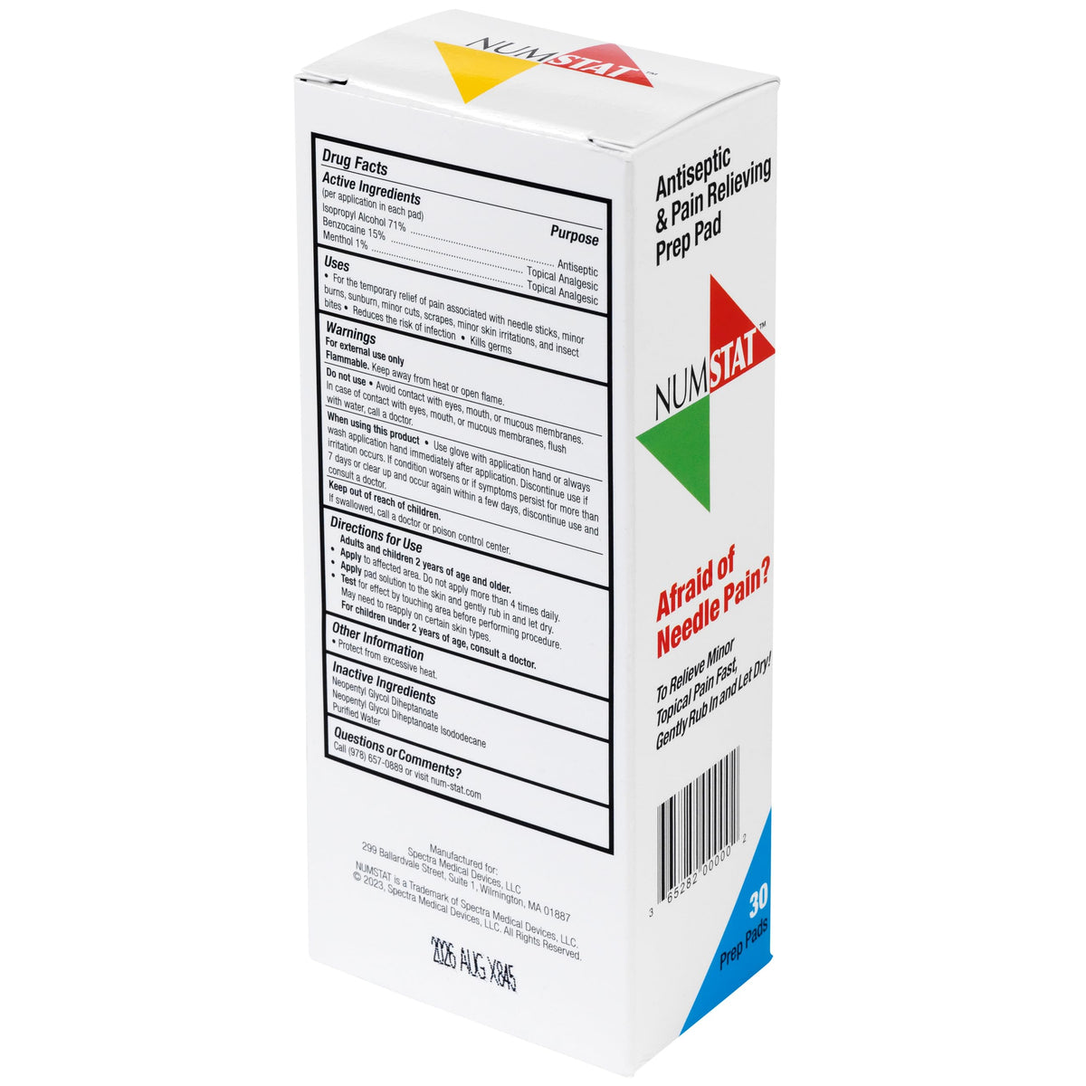 NUMSTAT Antiseptic Numbing Wipes help alleviate needle pain. 100% Authentic and available at Curat Cart in India.