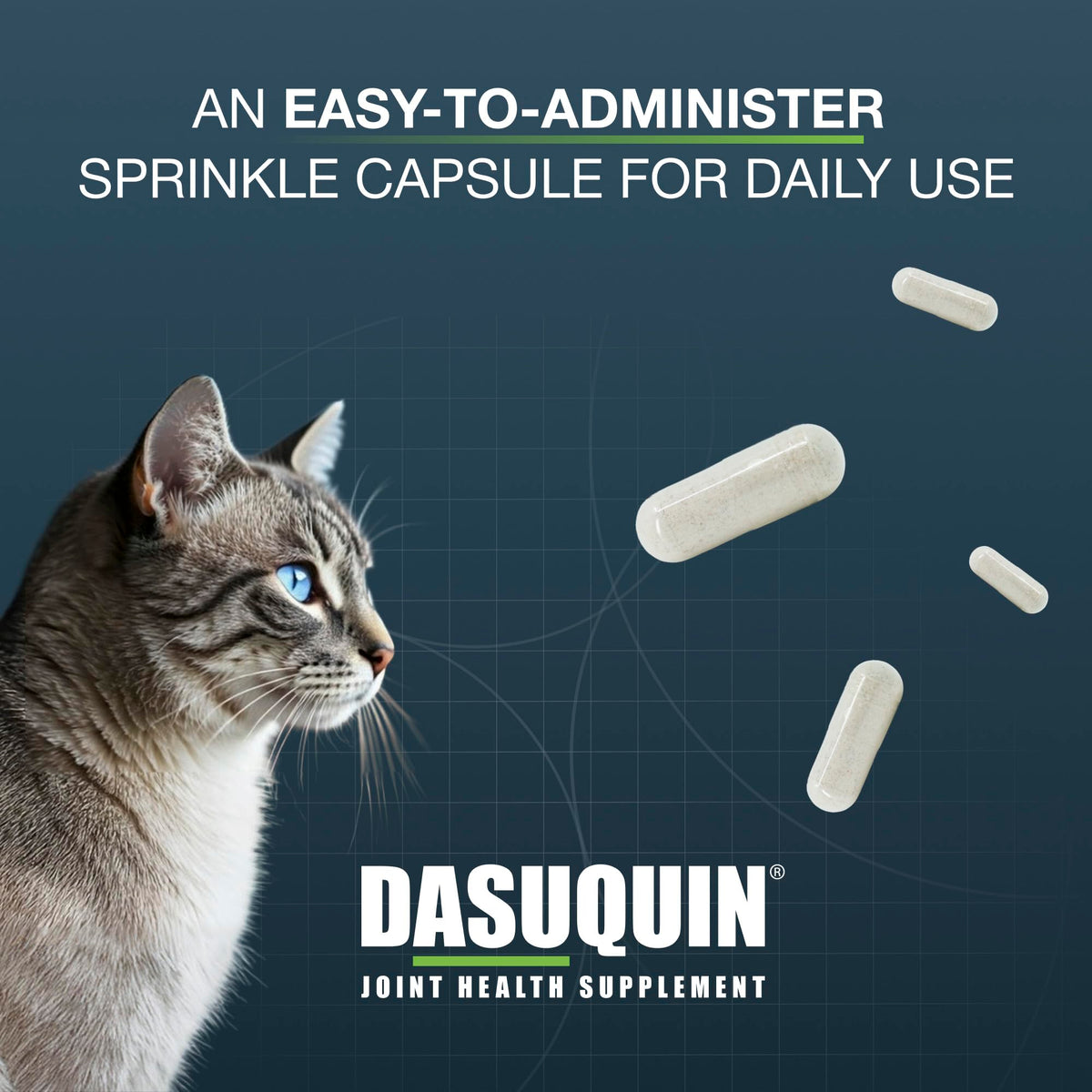 Nutramax Dasuquin Joint Health Supplement offers easy-to-administer capsules, specially curated by Curat Cart for your pet's wellness.