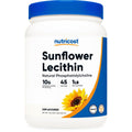 Nutricost Sunflower Lecithin, a premium imported supplement offering 10g of natural phosphatidylcholine per serving, available at Curat Cart.
