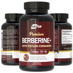 NutriFlair Berberine HCl Capsules enhance well-being with Ceylon cinnamon. Perfect for daily use. Available at Curat Cart.