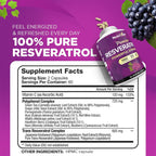 Nutrivein Pure Resveratrol Supplement, 100% authentic, energize your day. Available at Curat Cart in India.