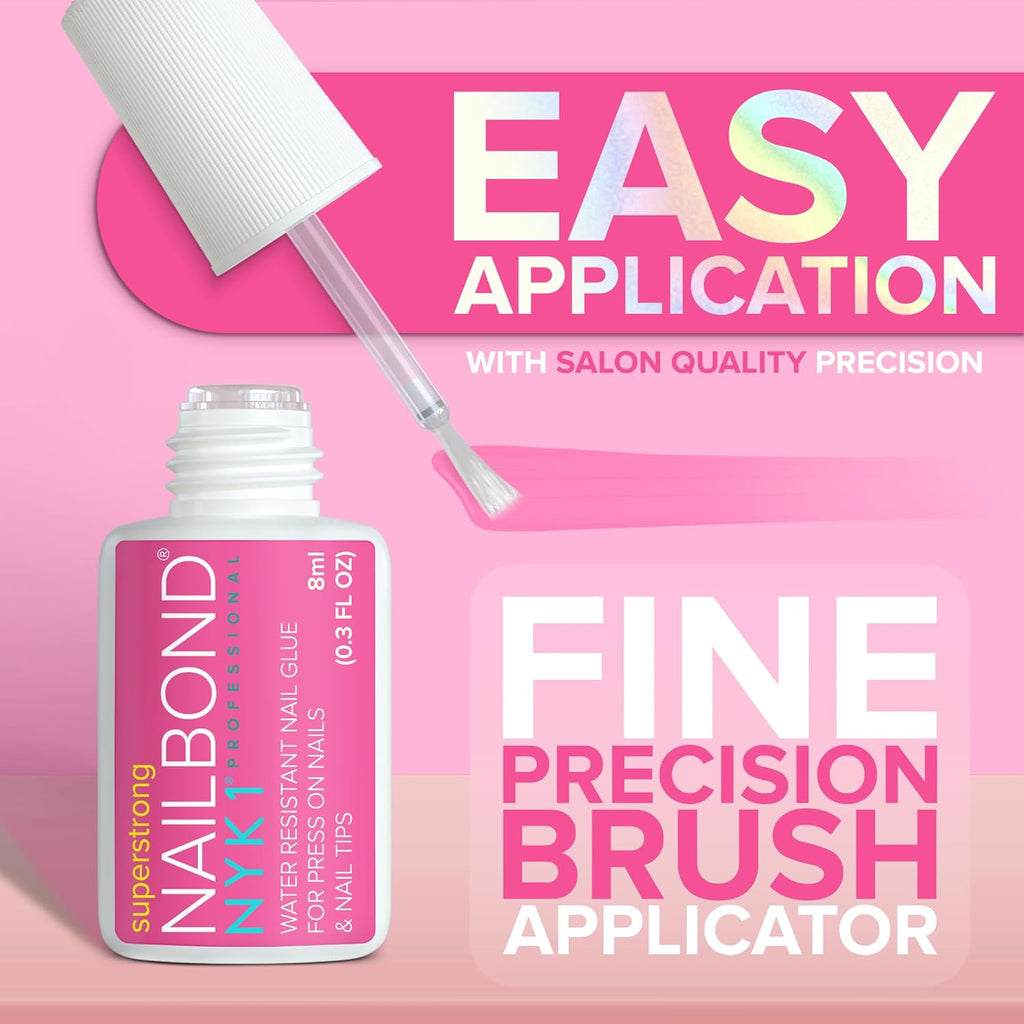 NYK1 NailBond Brush On Glue - Texture, Swatch & Consistency | fast dispatch across India from Curat Cart