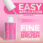 NYK1 NailBond Brush On Glue - Texture, Swatch & Consistency | fast dispatch across India from Curat Cart