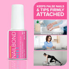 NYK1 NailBond Brush On Glue - Texture, Swatch & Consistency | original imported packaging available on Curat Cart India