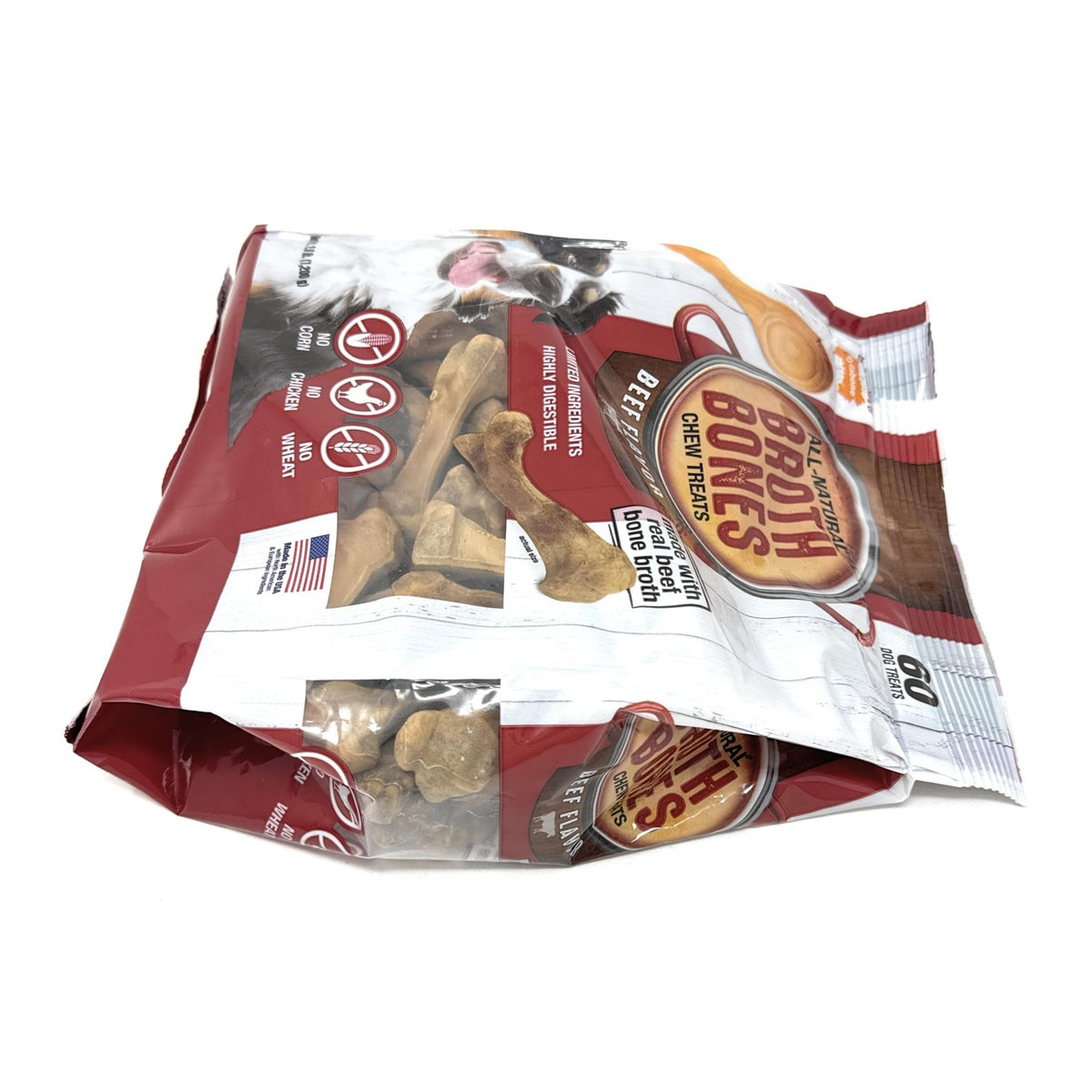 Indulge your pet with Nylabone Beef Broth Bones. Perfect for daily use, available at Curat Cart for happy, healthy dogs.